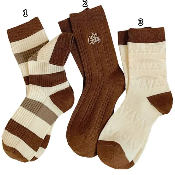 Socks*Boogzel Clothing Coffee Shop Striped Socks