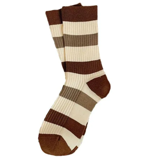 Socks*Boogzel Clothing Coffee Shop Striped Socks