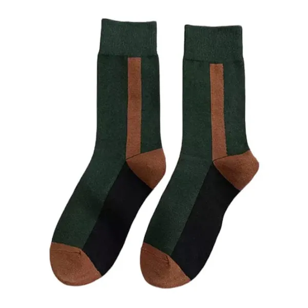 Socks*Boogzel Clothing Color Block Crew Socks