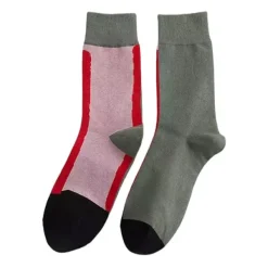 Socks*Boogzel Clothing Color Block Crew Socks
