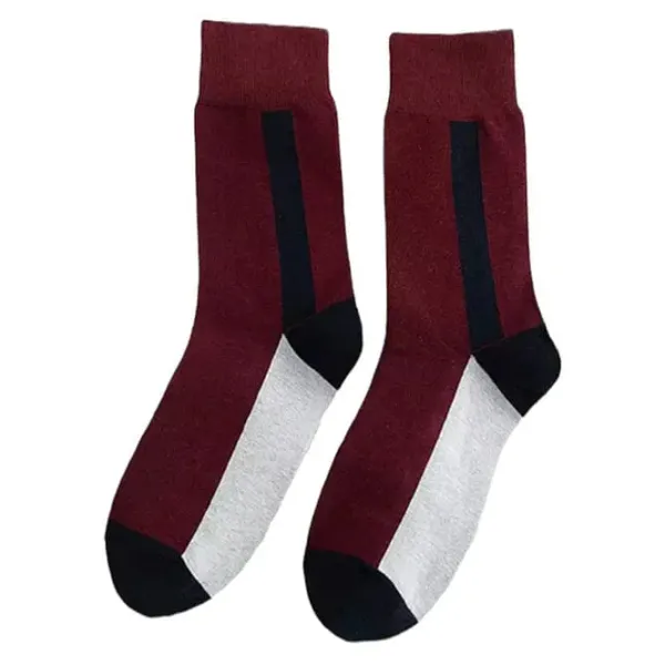 Socks*Boogzel Clothing Color Block Crew Socks
