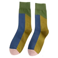 Socks*Boogzel Clothing Color Block Crew Socks
