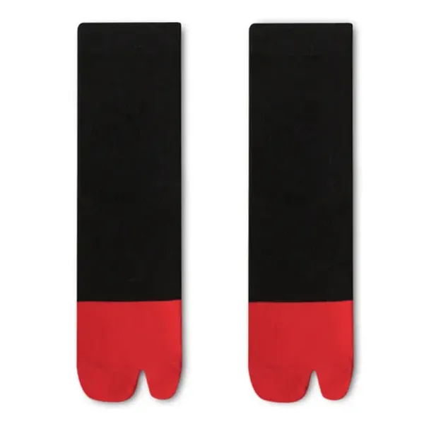 Socks*Boogzel Clothing Color Block Split Toe Tabi Socks