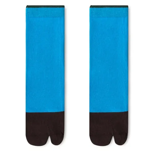 Socks*Boogzel Clothing Color Block Split Toe Tabi Socks