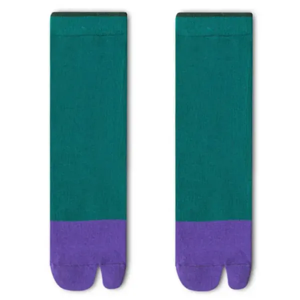 Socks*Boogzel Clothing Color Block Split Toe Tabi Socks