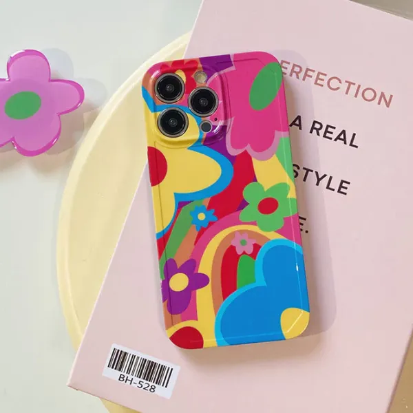 Iphone Cases*Boogzel Clothing Colorful Flower iPhone Case Multi