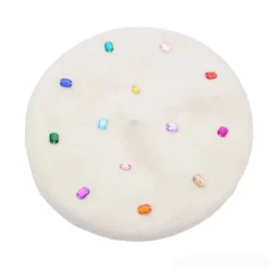 Hats*Boogzel Clothing Colorful Rhinestone Beret Hat