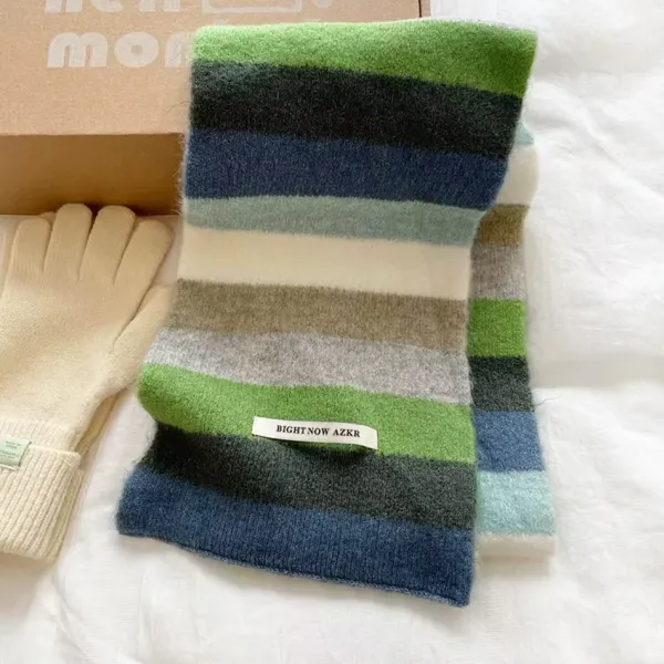 Other*Boogzel Clothing Colorful Striped Indie Kid Scarf