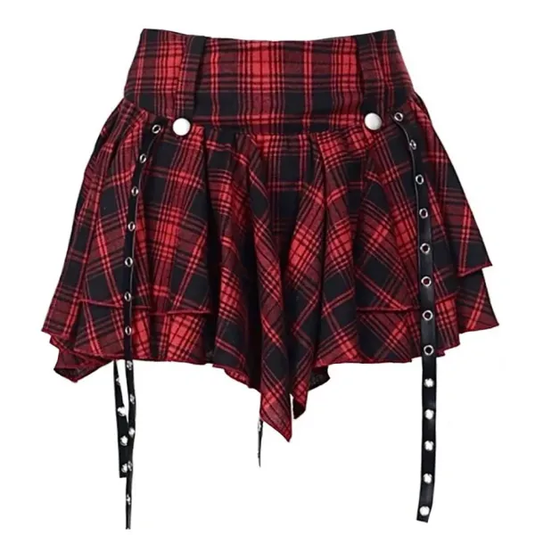 Skirts*Boogzel Clothing Come As You Are Plaid Skirt