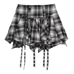 Skirts*Boogzel Clothing Come As You Are Plaid Skirt