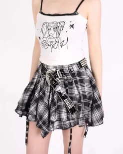 Skirts*Boogzel Clothing Come As You Are Plaid Skirt
