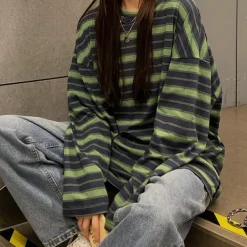 Long Sleeve Tops*Boogzel Clothing Come As You Are Striped Top