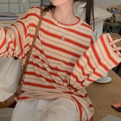 Long Sleeve Tops*Boogzel Clothing Come As You Are Striped Top