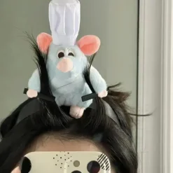 Hair Accessories*Boogzel Clothing Cooking Mouse Funny Hair Clip Blue