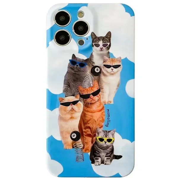Iphone Cases*Boogzel Clothing Cool Cats iPhone Case Blue