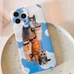 Iphone Cases*Boogzel Clothing Cool Cats iPhone Case Blue