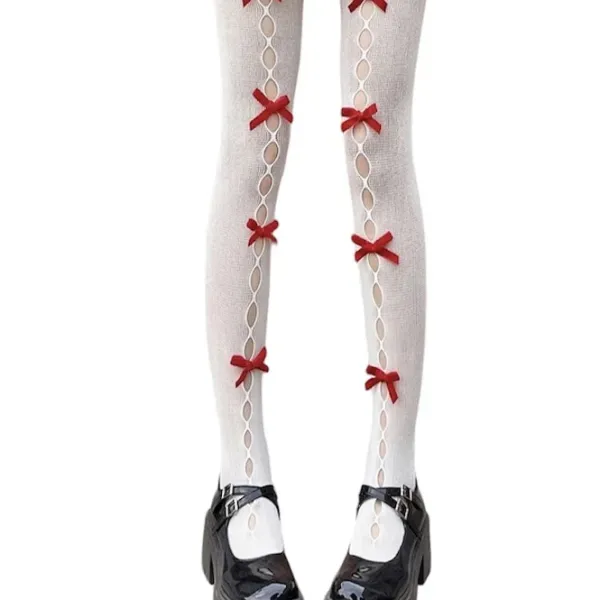 Other*Boogzel Clothing Coquette Aesthetic Bow Tights