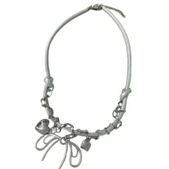 Necklaces & Chokers*Boogzel Clothing Coquette Aesthetic Choker Necklace Silver