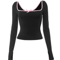 Long Sleeve Tops*Boogzel Clothing Coquette Aesthetic Long Sleeve Top