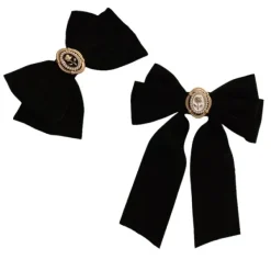Hair Accessories*Boogzel Clothing Coquette Aesthetic Velvet Hair Bow Black