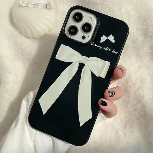 Iphone Cases*Boogzel Clothing Coquette Bow iPhone Case Black