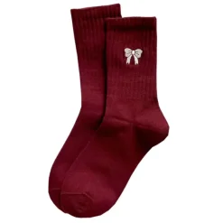 Socks*Boogzel Clothing Coquette Bow Embroidery Socks
