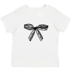 Y2K Tops|Aesthetic T-Shirts & Graphic Tees*Boogzel Clothing Coquette Bow Graphic Crop Top White/black
