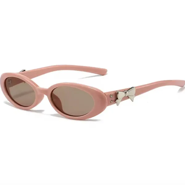 Sunglasses*Boogzel Clothing Coquette Bow Oval Sunnies