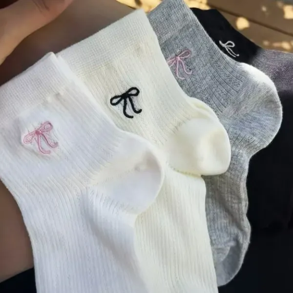 Socks*Boogzel Clothing Coquette Bow Print Socks