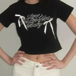 Crop Tops*Boogzel Clothing Coquette Bows Crop Top