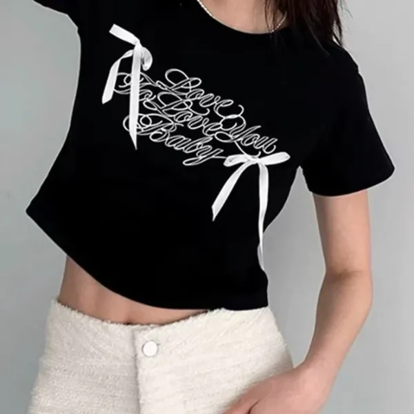 Crop Tops*Boogzel Clothing Coquette Bows Crop Top
