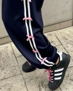 Pants & Trousers*Boogzel Clothing Coquette Bows Side Stripe Pants
