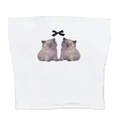 Y2K Tops|Crop Tops*Boogzel Clothing Coquette Kitten Y2K Tube Top