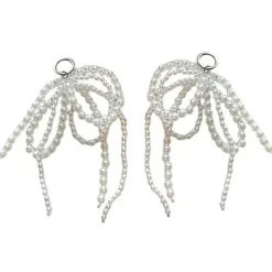 Other*Boogzel Clothing Coquette Pearl Bow Shoe Charms