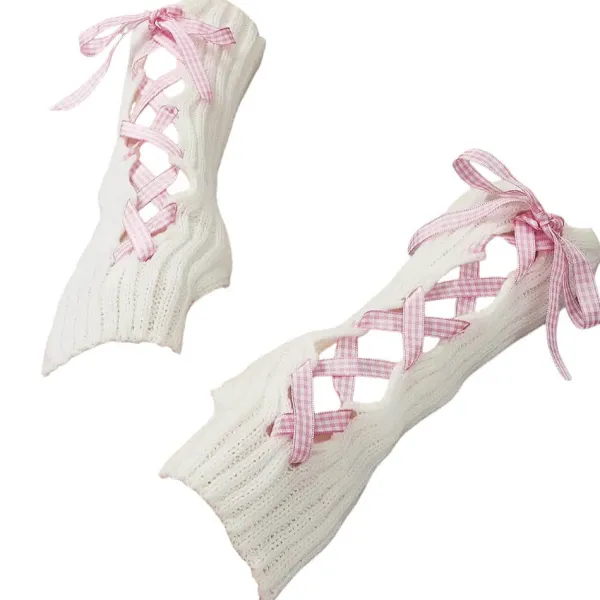 Other*Boogzel Clothing Coquette Ribbon Arm Warmers