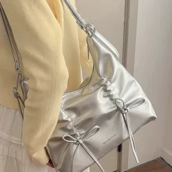 Bags & Purses*Boogzel Clothing Coquette Ruched Bow Shoulder Bag