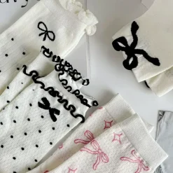 Socks*Boogzel Clothing Coquette Style Bow Socks