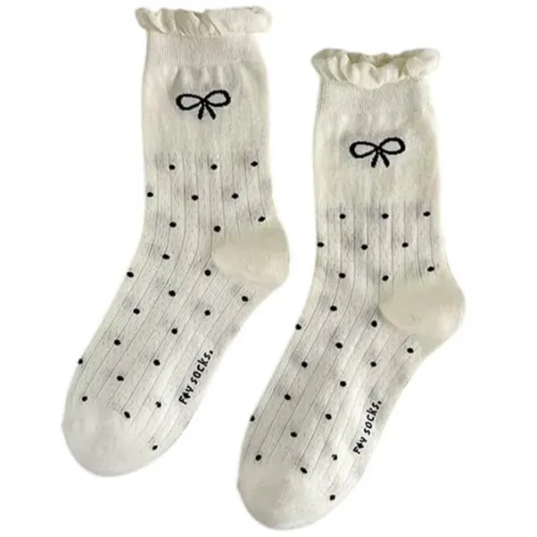 Socks*Boogzel Clothing Coquette Style Bow Socks