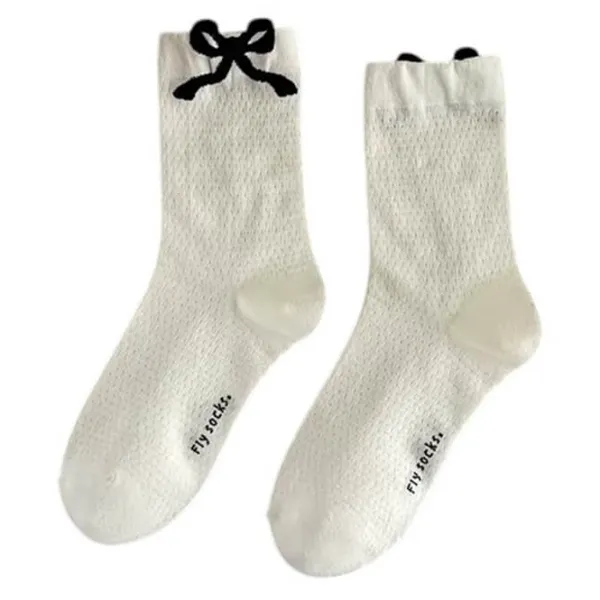 Socks*Boogzel Clothing Coquette Style Bow Socks