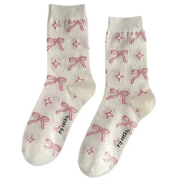 Socks*Boogzel Clothing Coquette Style Bow Socks