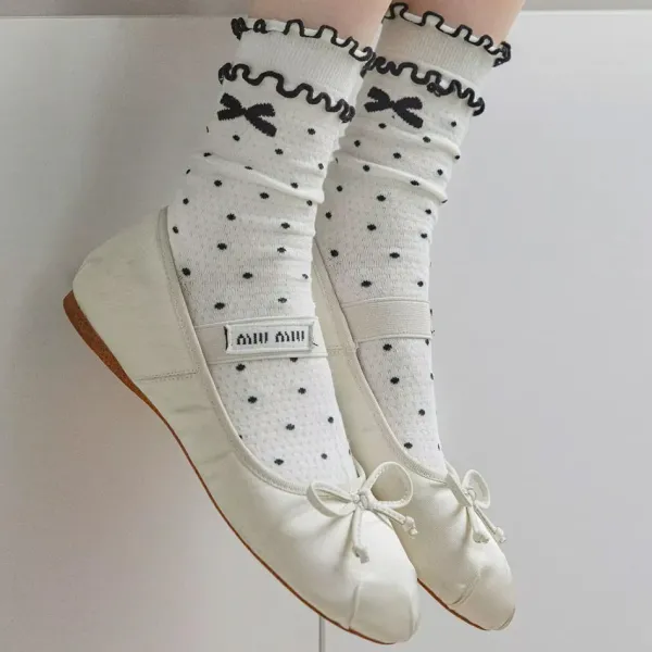 Socks*Boogzel Clothing Coquette Style Bow Socks