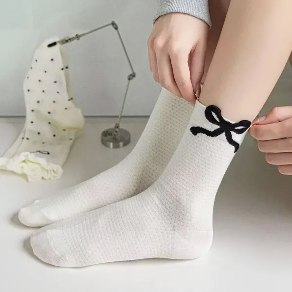 Socks*Boogzel Clothing Coquette Style Bow Socks