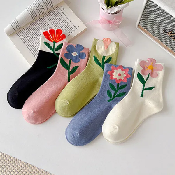 Socks*Boogzel Clothing Cottage Dreams Floral Socks