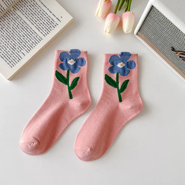 Socks*Boogzel Clothing Cottage Dreams Floral Socks