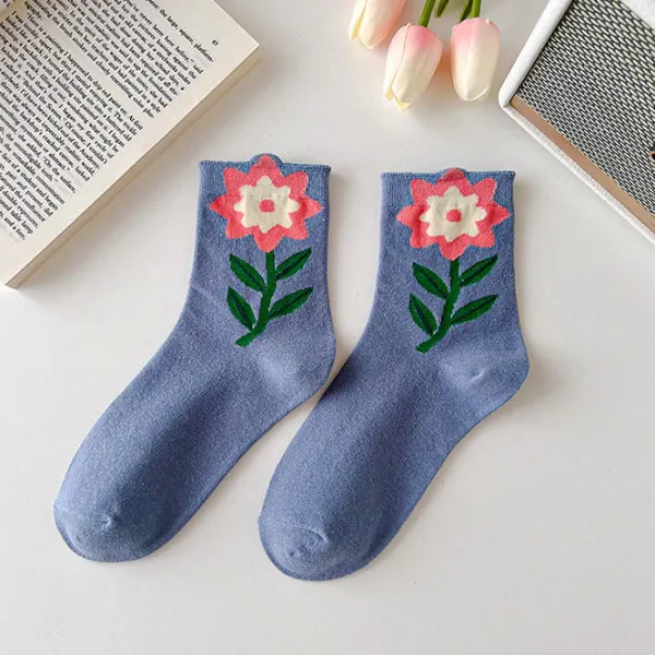 Socks*Boogzel Clothing Cottage Dreams Floral Socks