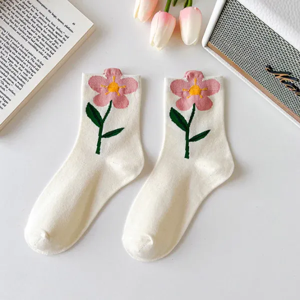 Socks*Boogzel Clothing Cottage Dreams Floral Socks