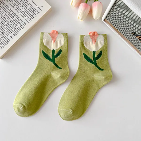 Socks*Boogzel Clothing Cottage Dreams Floral Socks