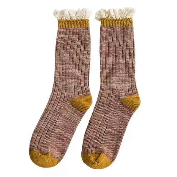 Socks*Boogzel Clothing Cottage Ruffled Knit Socks