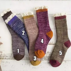 Socks*Boogzel Clothing Cottage Ruffled Knit Socks