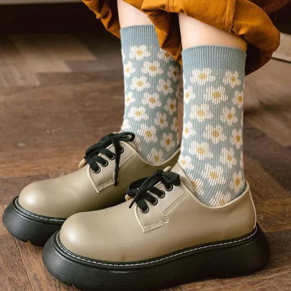 Socks*Boogzel Clothing Cottagecore Aesthetic Floral Socks